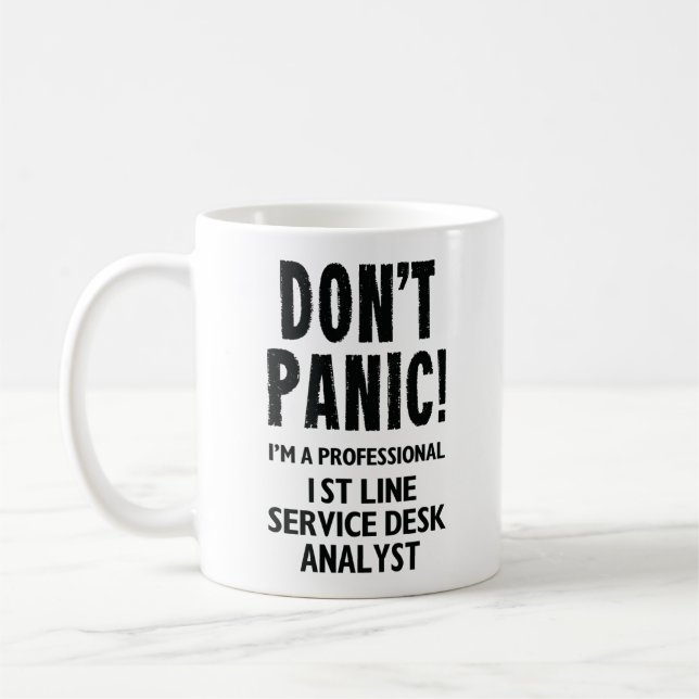 1st Line Service Desk Analyst Coffee Mug (Left)