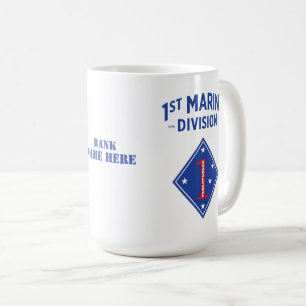 1st Marine Division Badge (Customisable) Coffee Mug