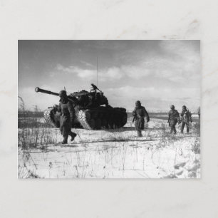 1st Marine Division Moving Through the Chosin Postcard