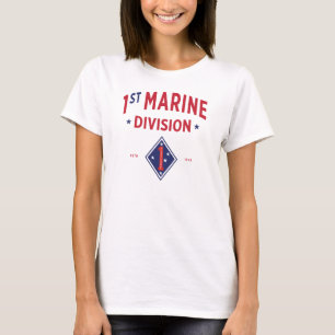 1st Marine Division - United States Military Women T-Shirt