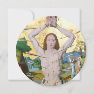 1st Martyrdom of St. Sebastian (M 013) Round Card