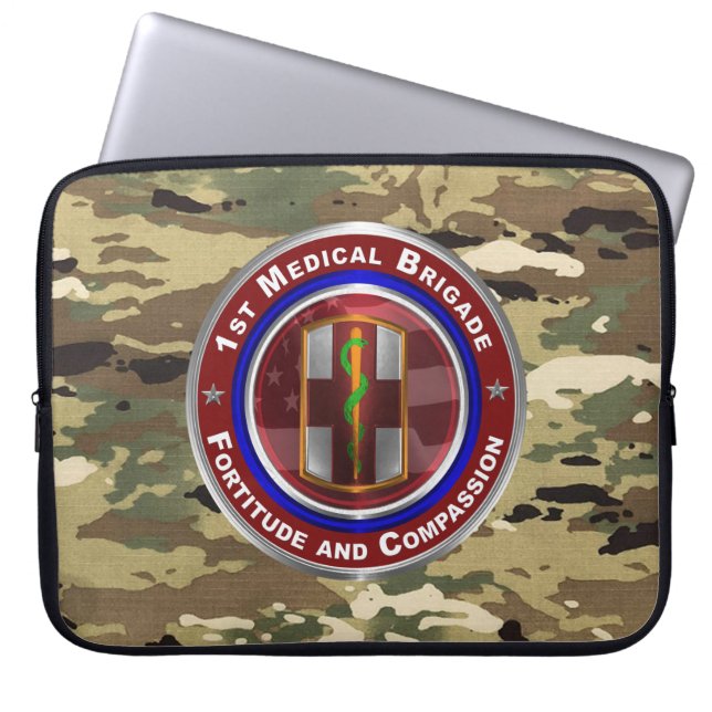 1st Medical Brigade Laptop Sleeve (Front)