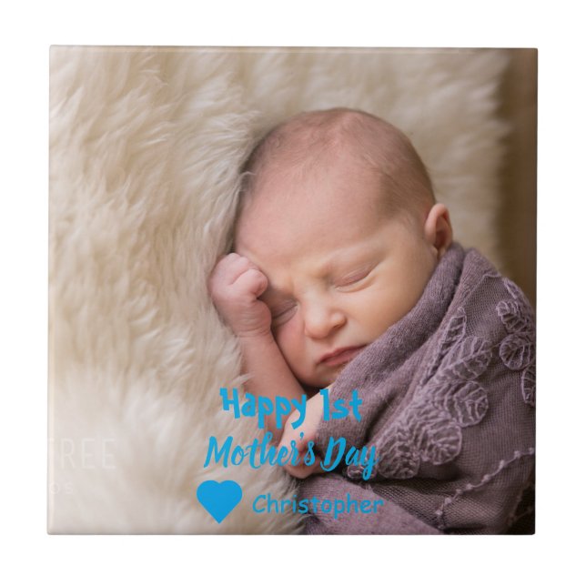 1st Mother's Day Ceramic Tile (Front)