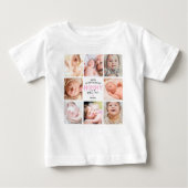 1st Mother's Day Photo Collage Baby T-Shirt (Front)