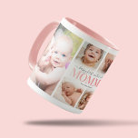 1st Mother's Day Photo Collage Mug<br><div class="desc">Capture a mother's love with our modern 1st Mother's Day mug. Personalize with six of your favorite memories,  and add your child's name to create the perfect keepsake. The adorable 'happy first mother's day' script in pink gradient font,  makes it the perfect gift to celebrate this special day.</div>