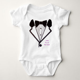 1st New Years Tux T-Shirt Infant Baby Bodysuit