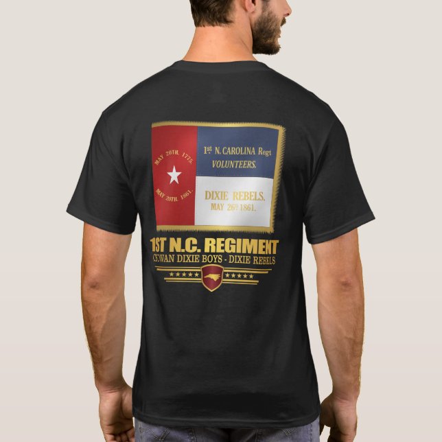 1st North Carolina Volunteer Infantry T-Shirt (Back)