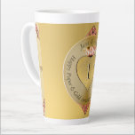 1st or 50th Golden Anniversary Latte Mug<br><div class="desc">For a touch of the romantic and classic design-and they love coffee latte-why not my original graphics on a latte mug?!</div>