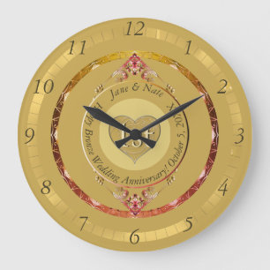 1st or 50th Golden Anniversary Wall Clock