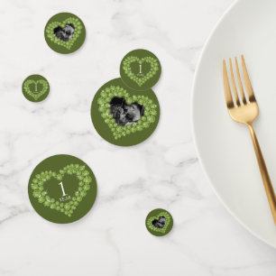 1st peridot wedding anniversary heart green photo confetti