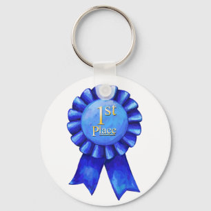 1st Place Ribbon Key Chain
