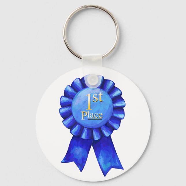 1st Place Ribbon Key Chain (Front)