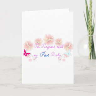 1st pregnancy announcement