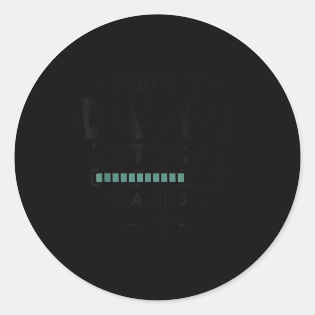 1st Pregnancy Announcement For Husband Soon To Be  Classic Round Sticker (Front)