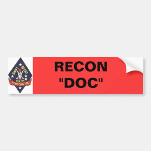 1st_recon-bn_insig, RECON "DOC" Bumper Sticker