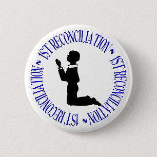 1st Reconciliation - Confession 6 Cm Round Badge