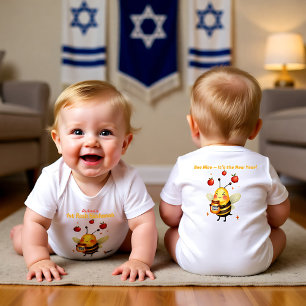 1st Rosh Hashanah Buzzed on Blessings Baby Bodysuit