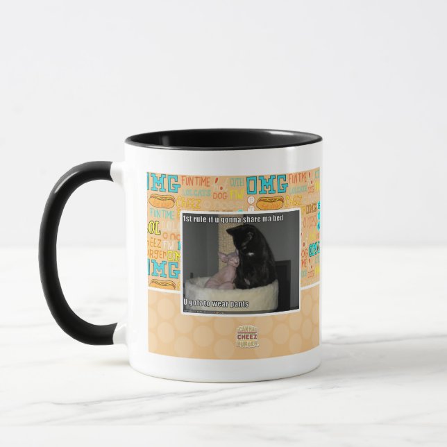 1st rule if u gonna share ma bed mug (Left)