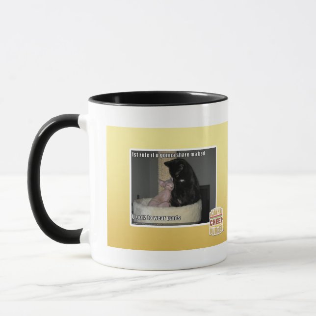 1st rule if u gonna share ma bed mug (Left)