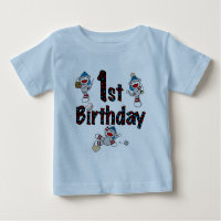 1st Sock Monkey Baseball Birthday