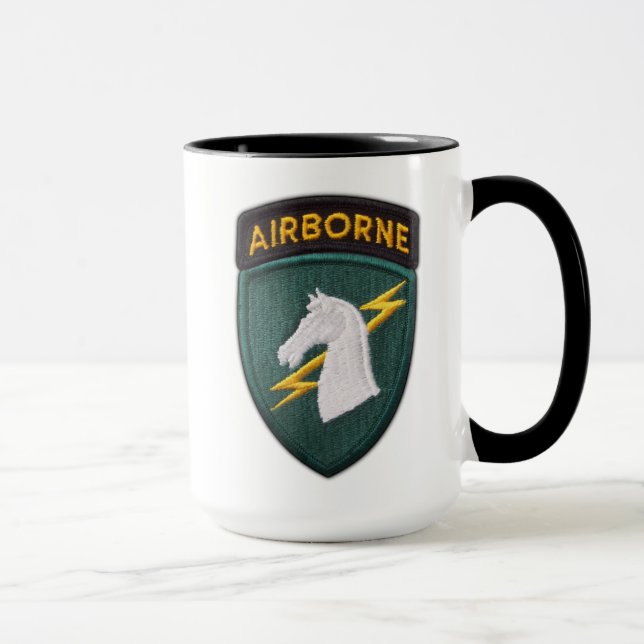 1st SOCOM special ops USASOC veterans vets patch Mug (Right)