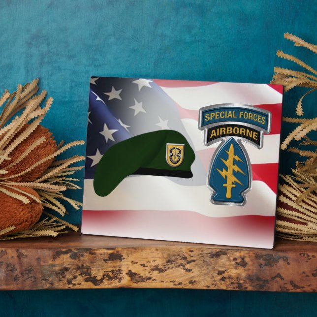 1st Special Forces Group (AIRBORNE)   Plaque (Side)