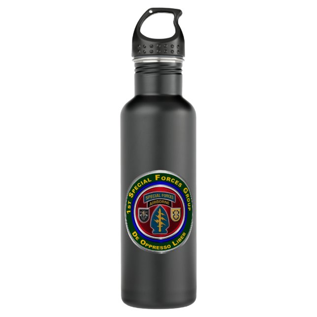1st Special Forces Group Keepsake  710 Ml Water Bottle (Front)