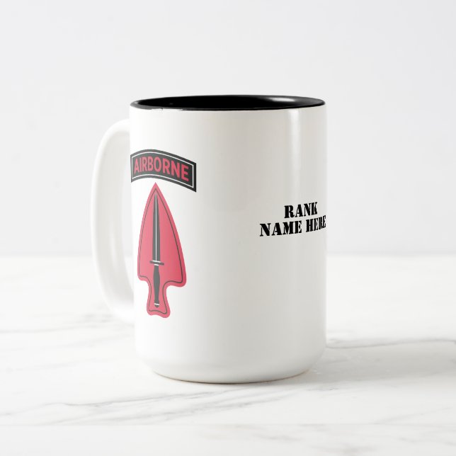 1st Special Forces Operational Detachment-Delta Two-Tone Coffee Mug (Front Left)