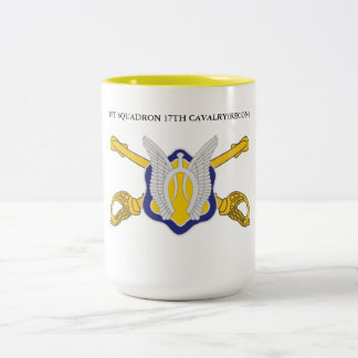 1ST SQUADRON 17TH CAVALRY(RECON)  Two-Tone COFFEE MUG