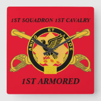 1ST SQUADRON 1ST CAVALRY 1ST ARMORED CLOCK