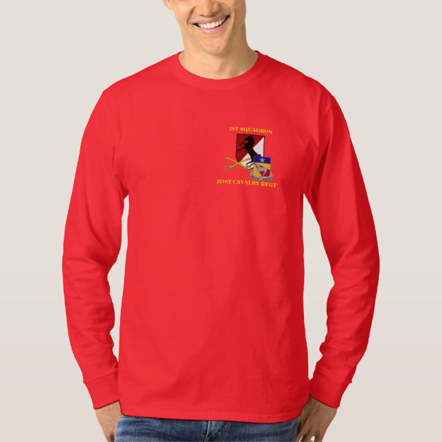 1ST SQUADRON 221ST CAVALRY L/S T-SHIRT (Front)