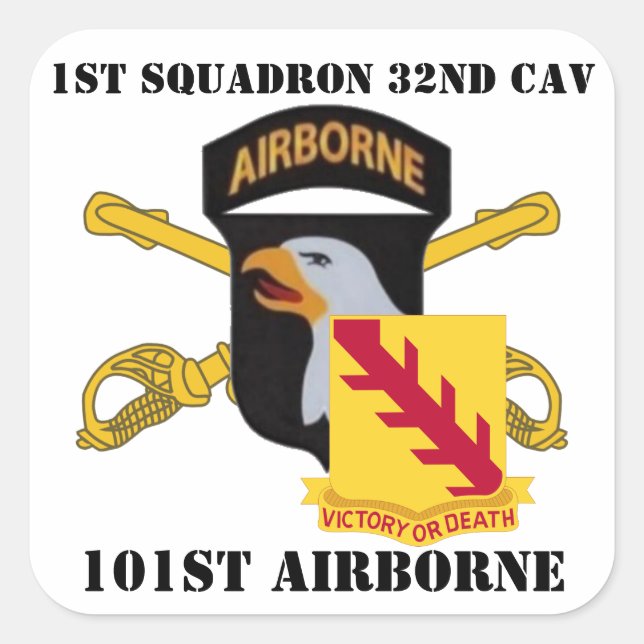 1ST SQUADRON 32ND CAVALRY 101ST AIRBORNE STICKERS (Front)