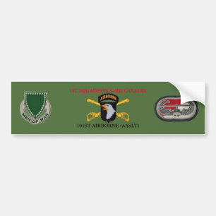 1ST SQUADRON 33RD CAVALRY 101ST BUMPER STICKER