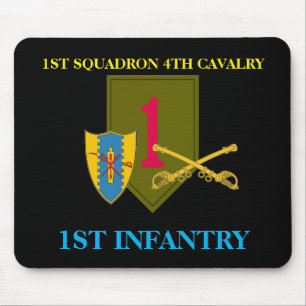1ST SQUADRON 4TH CAVALRY 1ST INFANTRY MOUSEPAD