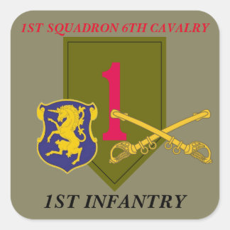 1ST SQUADRON 6TH CAVALRY 1ST INFANTRY STICKERS