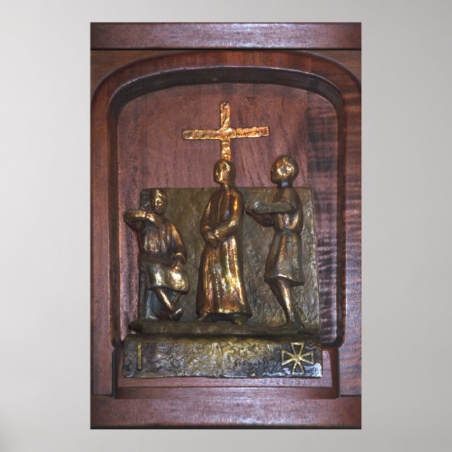 1st Station of the Cross Poster (Front)