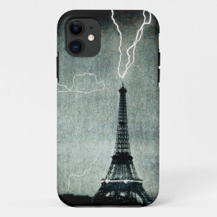 1st Strike - Lightning hits Eiffel Tower 1902 iPhone 11 Case