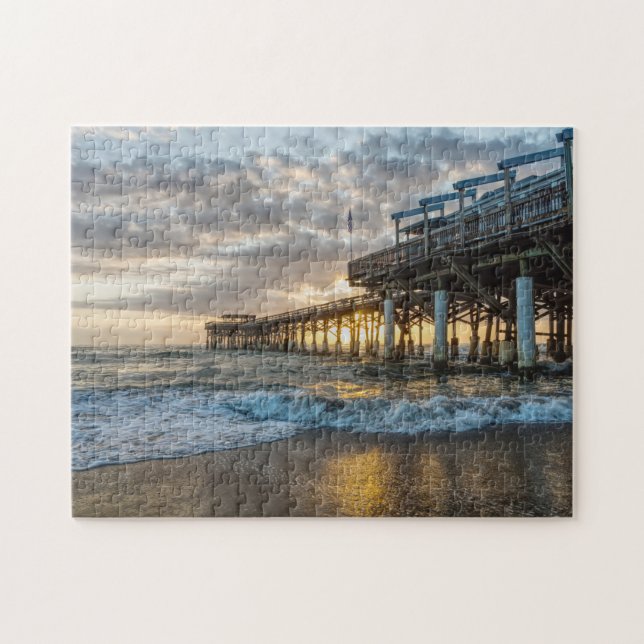 1st Sunrise 2017 Cocoa Beach Jigsaw Puzzle (Horizontal)