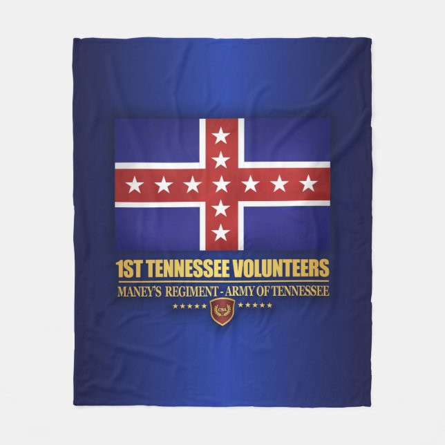 1st Tennessee Infantry (F10) Fleece Blanket (Front)