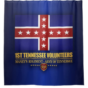 1st Tennessee Infantry (F10) Shower Curtain