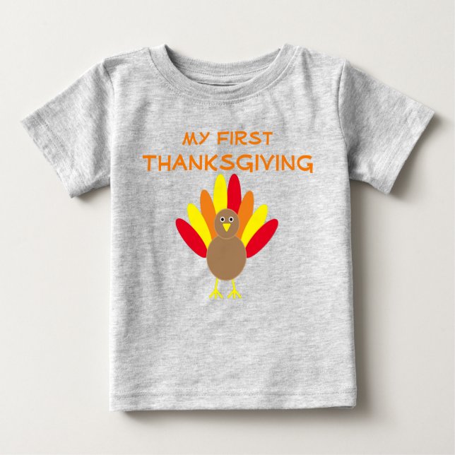 1st Thanksgiving Baby T-Shirt (Front)