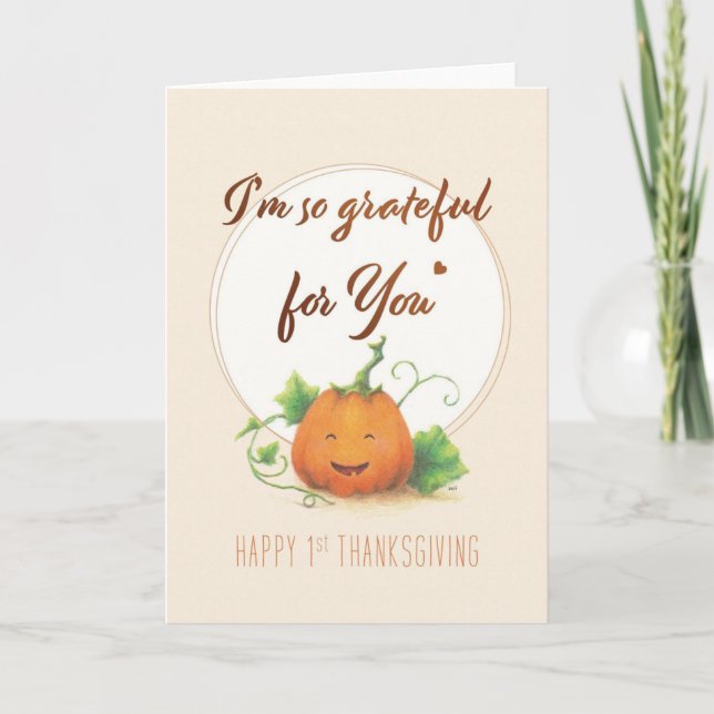 1st Thanksgiving Card  (Front)