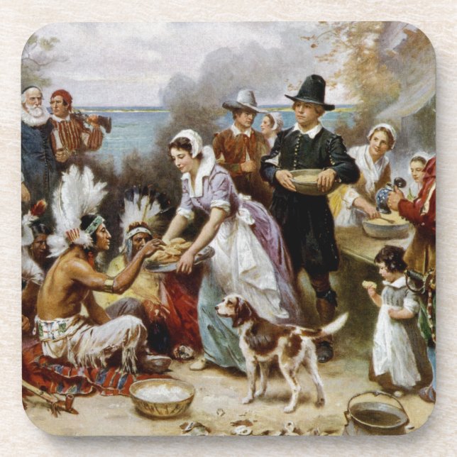 1st thanksgiving coaster (Front)
