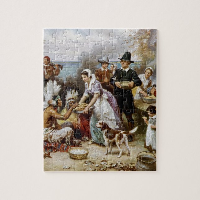 1st thanksgiving jigsaw puzzle (Vertical)