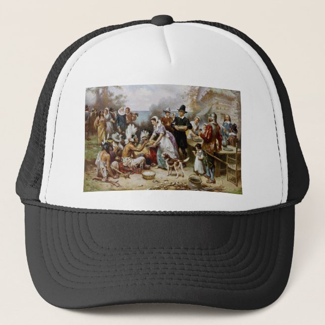1st thanksgiving trucker hat (Front)