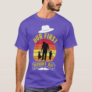 1st Time Dad EST 2022 New First Fathers Day Daddy  T-Shirt