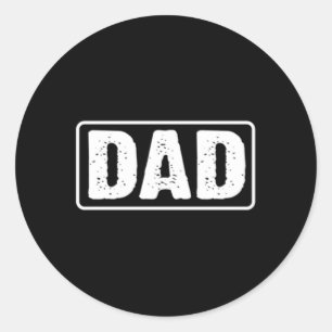 1St Time Dad Est 2024 New First Fathers Day Classic Round Sticker