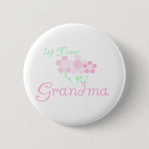 1st Time Grandma 6 Cm Round Badge