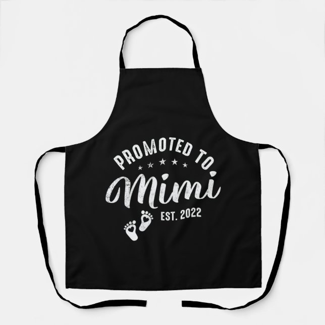 1st Time Mimi Est. 2022 New First Mothers Day Apron (Front)