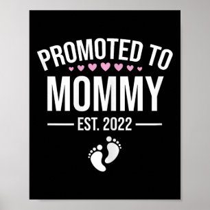 1st Time Mum Est 2022 New First Mummy 2022 Mothers Poster
